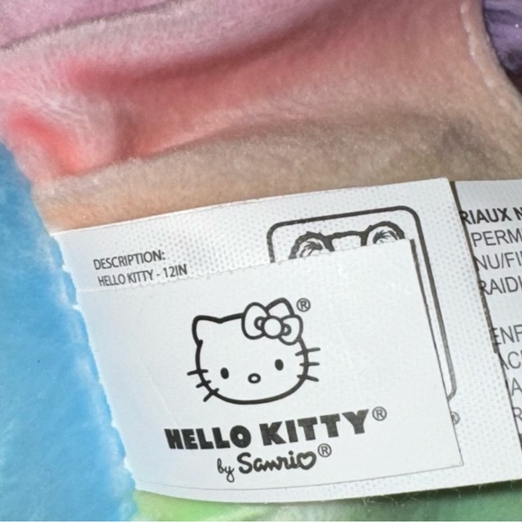 Hello Kitty Rainbow Unicorn 12” Plush - Picture 6 of 7